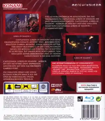 Castlevania - Lords of Shadow (USA) (v1.03) (Disc) (Update) box cover back